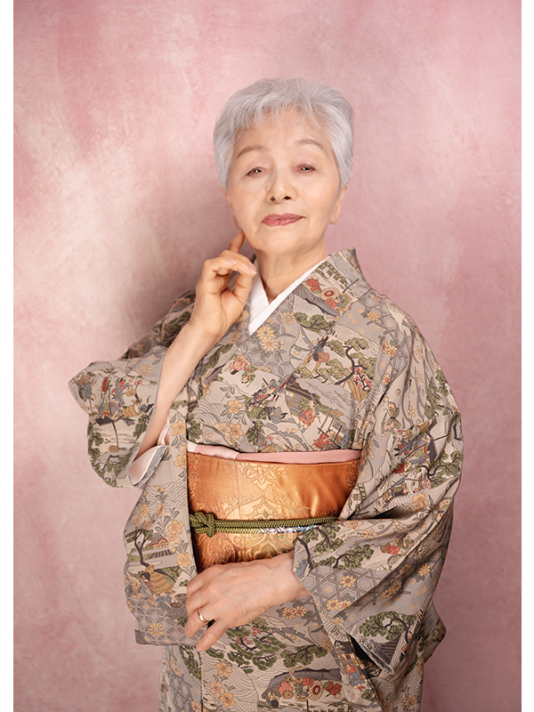 シニア着物ポートレイト写真